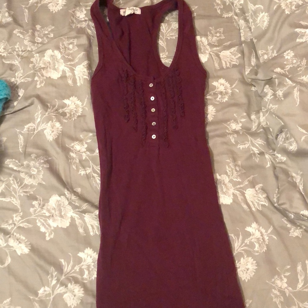 MAROON AEROPOSTALE RACERBACK TANK TOP